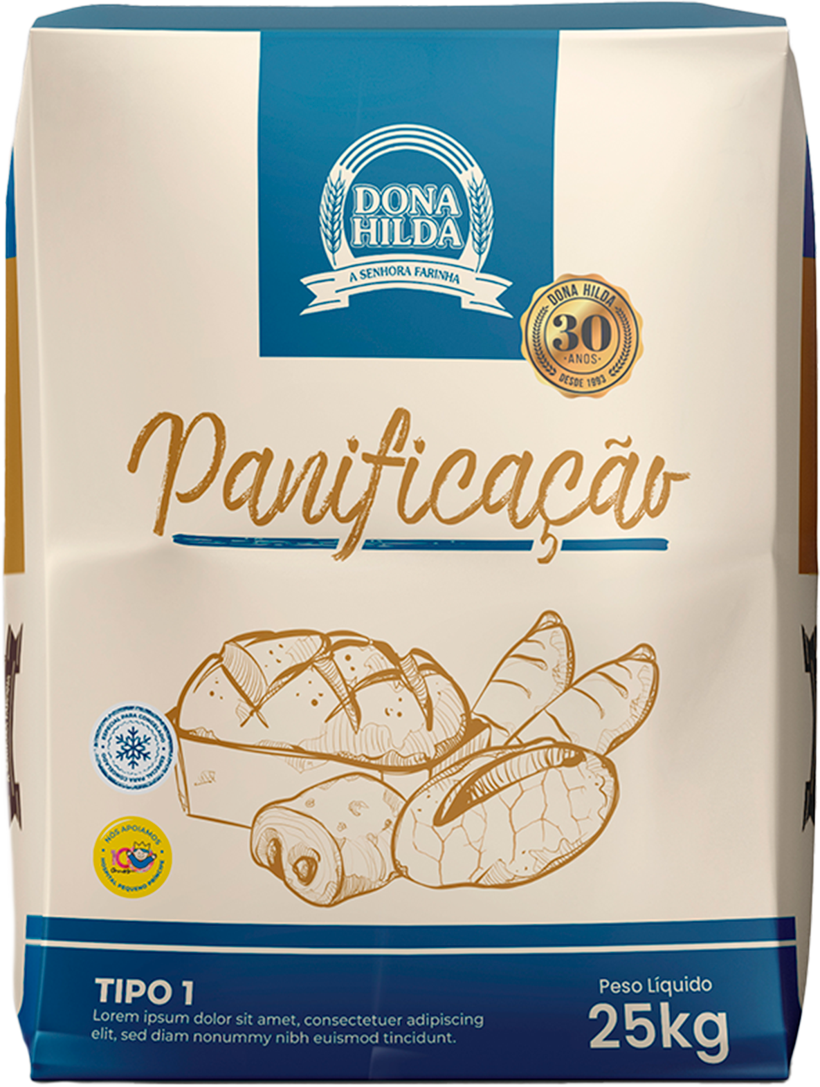 Mockup - Farinha Panificação 25kg