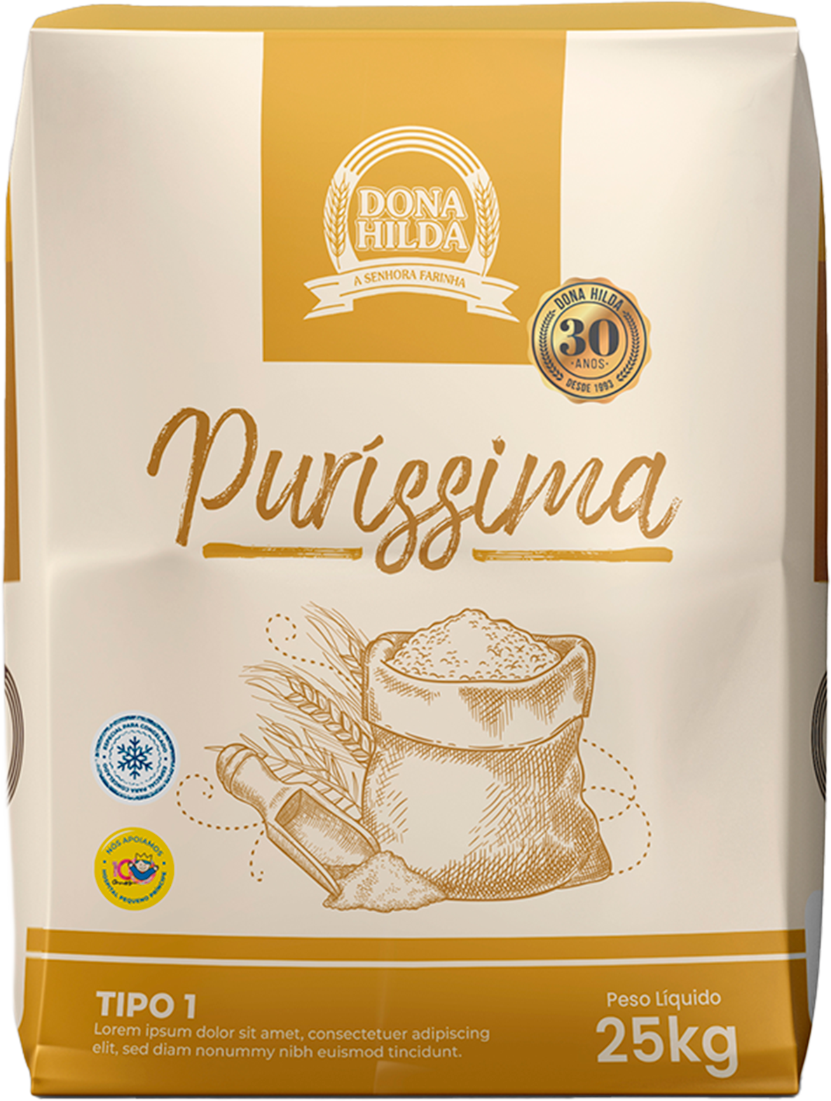 Mockup - Farinha Puríssima 25kg
